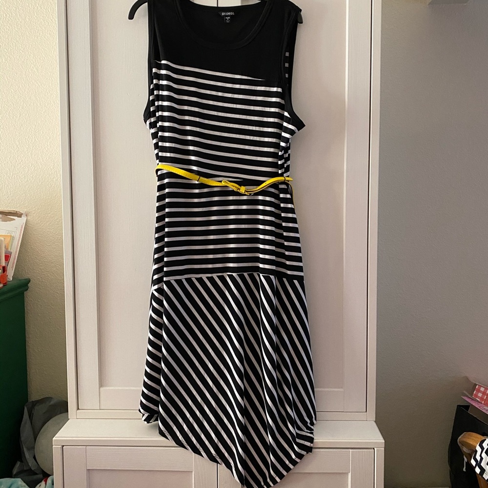 George sz 20 XXL Asymmetrical Dress EUC